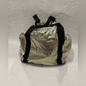 Victorias Secret Gold Weekender Bag